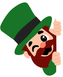 Elfo asomandose giñando un ojo